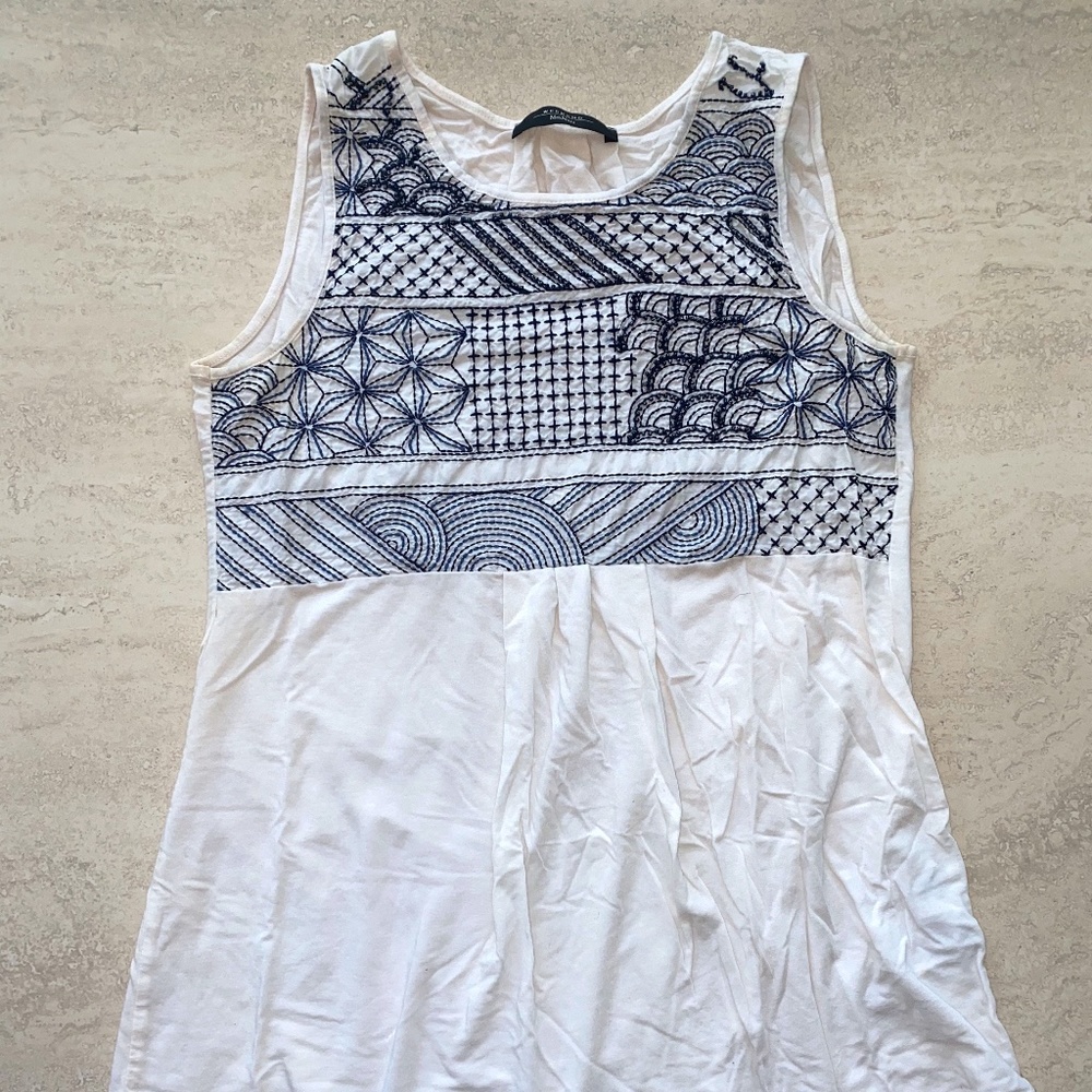 Max Mara Weekend Embroidered Blouse Tank Top